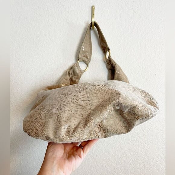 HOBO Taupe Textured Shoulder Bag - Picture 9 of 11